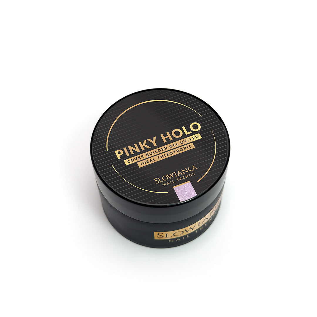 Construction gel PINKY HOLO COVER - ideal tixotropic 50g